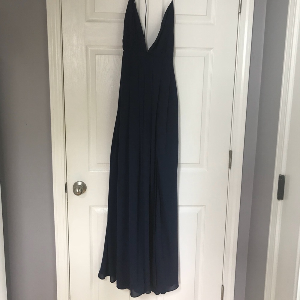 Low cut spaghetti strap Juliet wrap dress